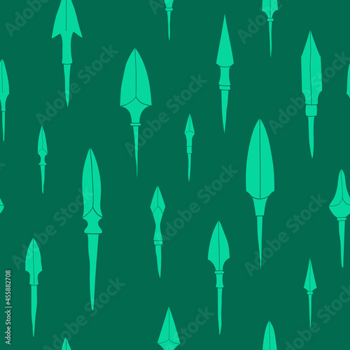 Seamless pattern with ancient Arrowheads for your project
