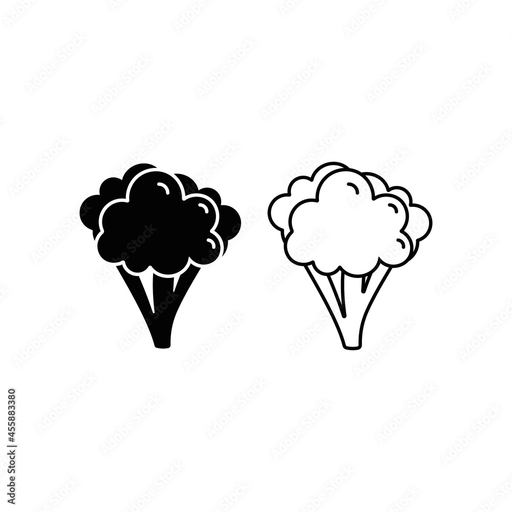 Broccoli cabbage icon. Outline broccoli cabbage Broccoli cabbage icon. Outline broccoli cabbage