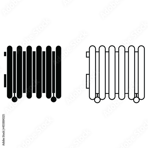 Heater outline and filled