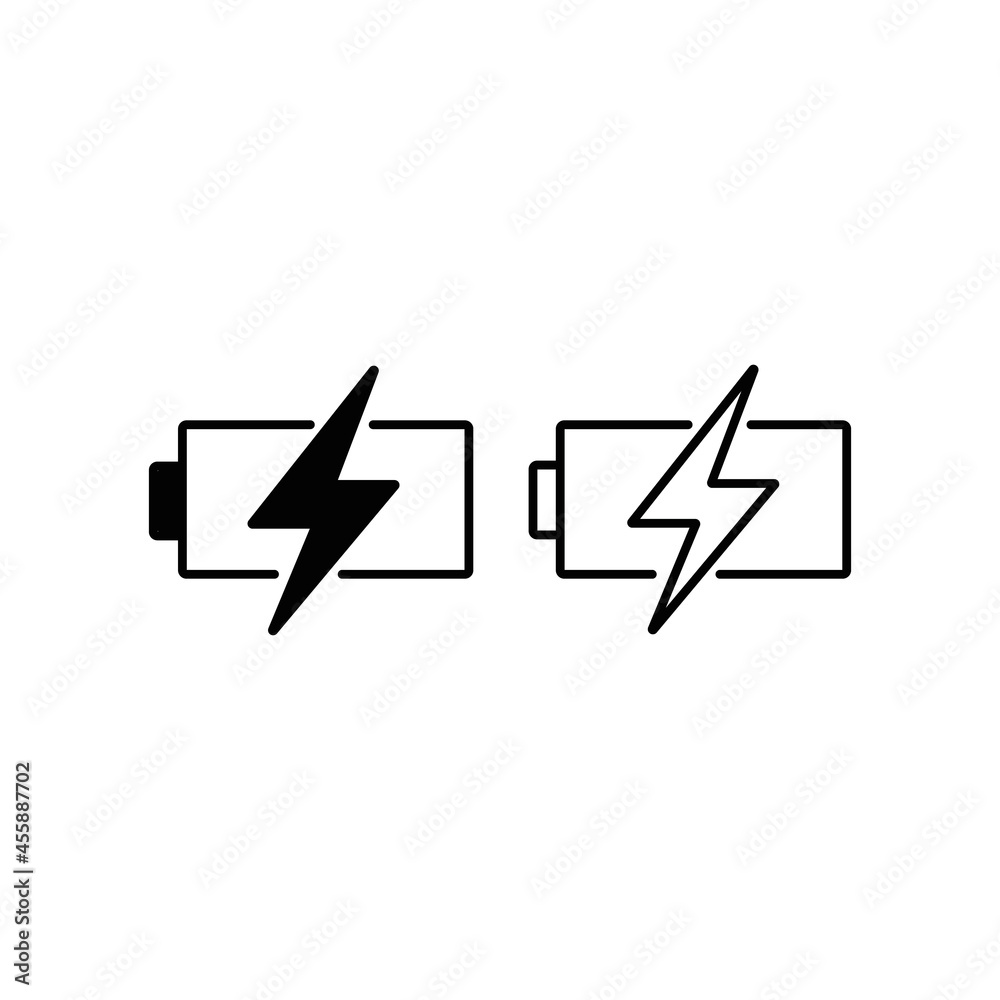 Battery icon set. battery charge level. battery Charging icon Battery icon set. battery charge level. battery Charging icon