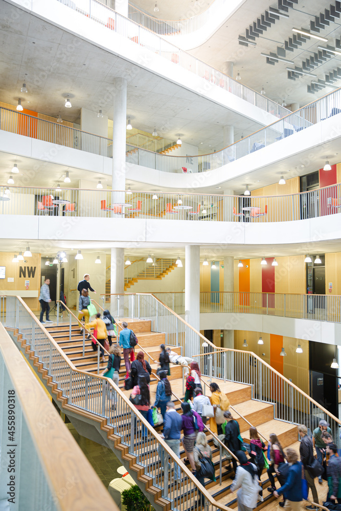 custom made wallpaper toronto digitalPeople going upstairs