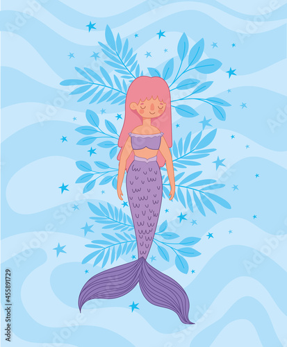 pretty purple mermaid