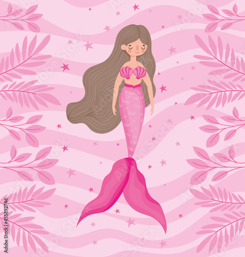pretty pink mermaid