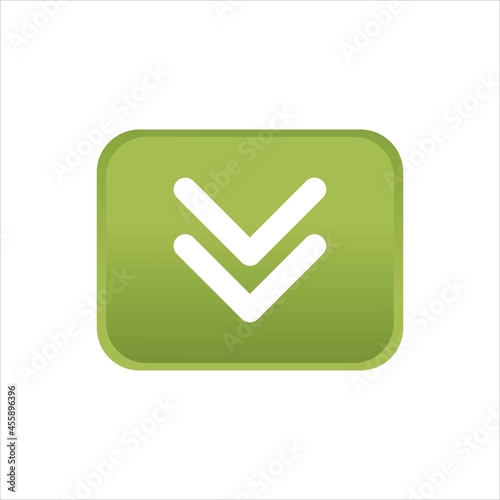 Illustration vector design of download button template.