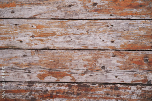 Brown wood texture. Old weathered wooden background