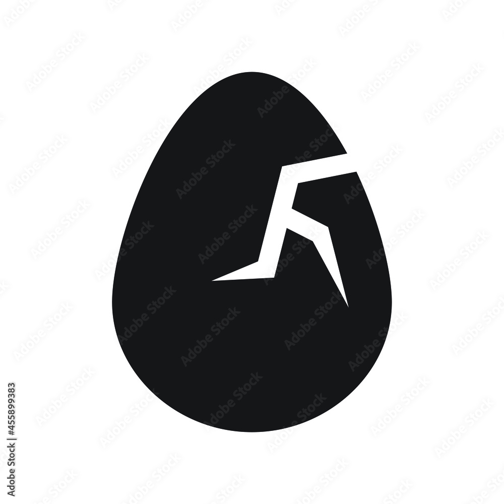 Cracked egg icon design vector illustration