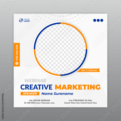 Social media post template