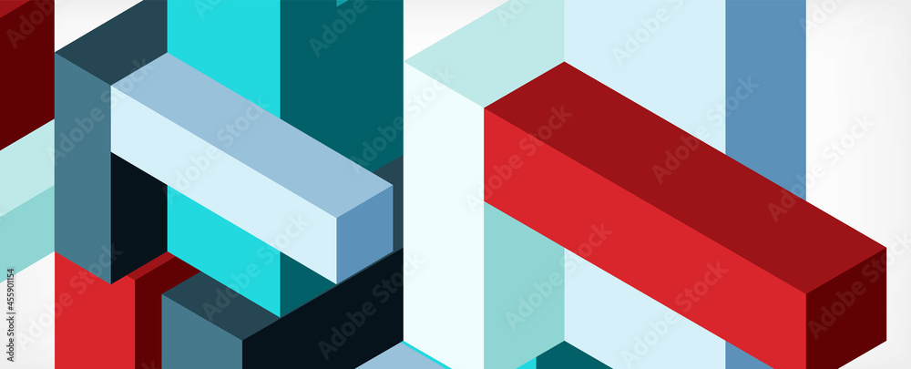 Abstract background. 3d cubes, cubic elements and blocks. Techno or business concept for wallpaper, banner, background, landing page Abstract background. 3d cubes, cubic elements and blocks. Techno or business concept for wallpaper, banner, background, landing page