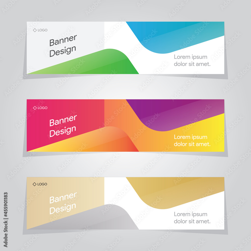 Vector Abstract Banner Template Promotion Tools Business Web Background