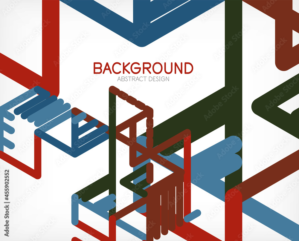 Abstract background. Color lines on white background. Linear abstract composition. Techno or business concept for wallpaper, banner, background, landing page Abstract background. Color lines on white background. Linear abstract composition. Techno or business concept for wallpaper, banner, background, landing page