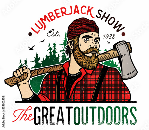 Lumberjack Template Logo.