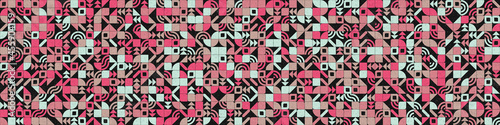 Abstract Geometric Pattern generative computational art illustration