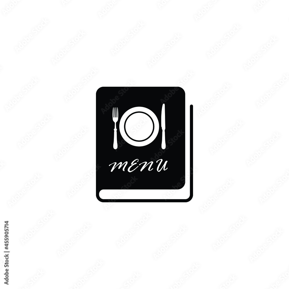 Menu book - vector icon restaurant sign Menu book - vector icon restaurant sign