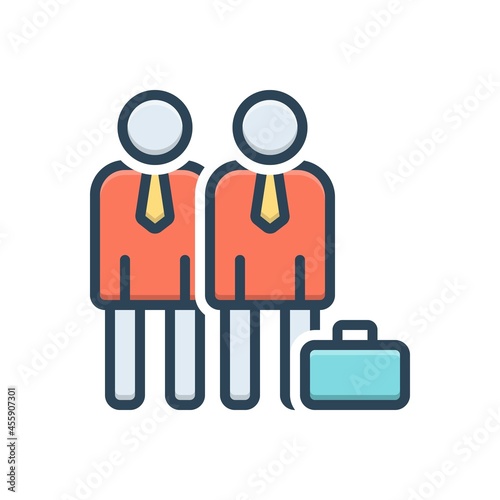 Color illustration icon for companion