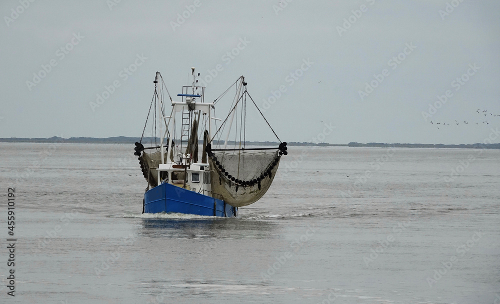 Fishing boat at the Wadden Sea