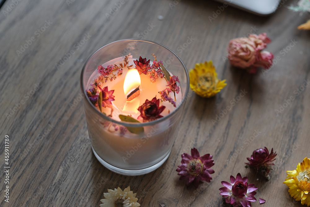 lights candles. Mental health, self care, No stress, healthy habit, mindfulness lifestyle, anxiety relief concept lights candles. Mental health, self care, No stress, healthy habit, mindfulness lifestyle, anxiety relief concept