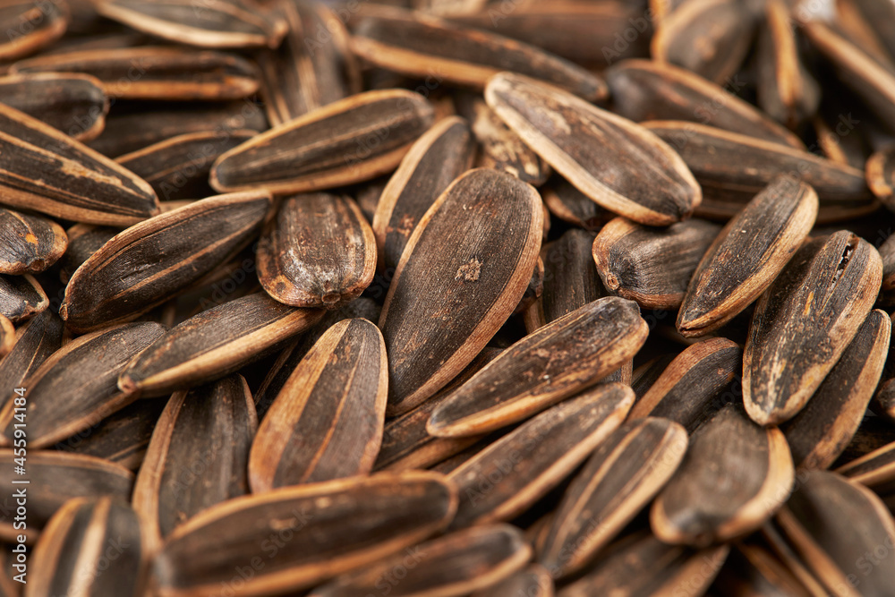 sunflower seeds on a cutting board