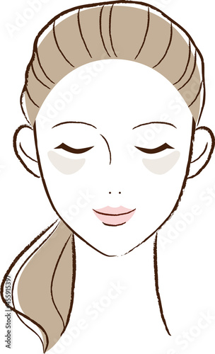 肌の悩みのイラスト