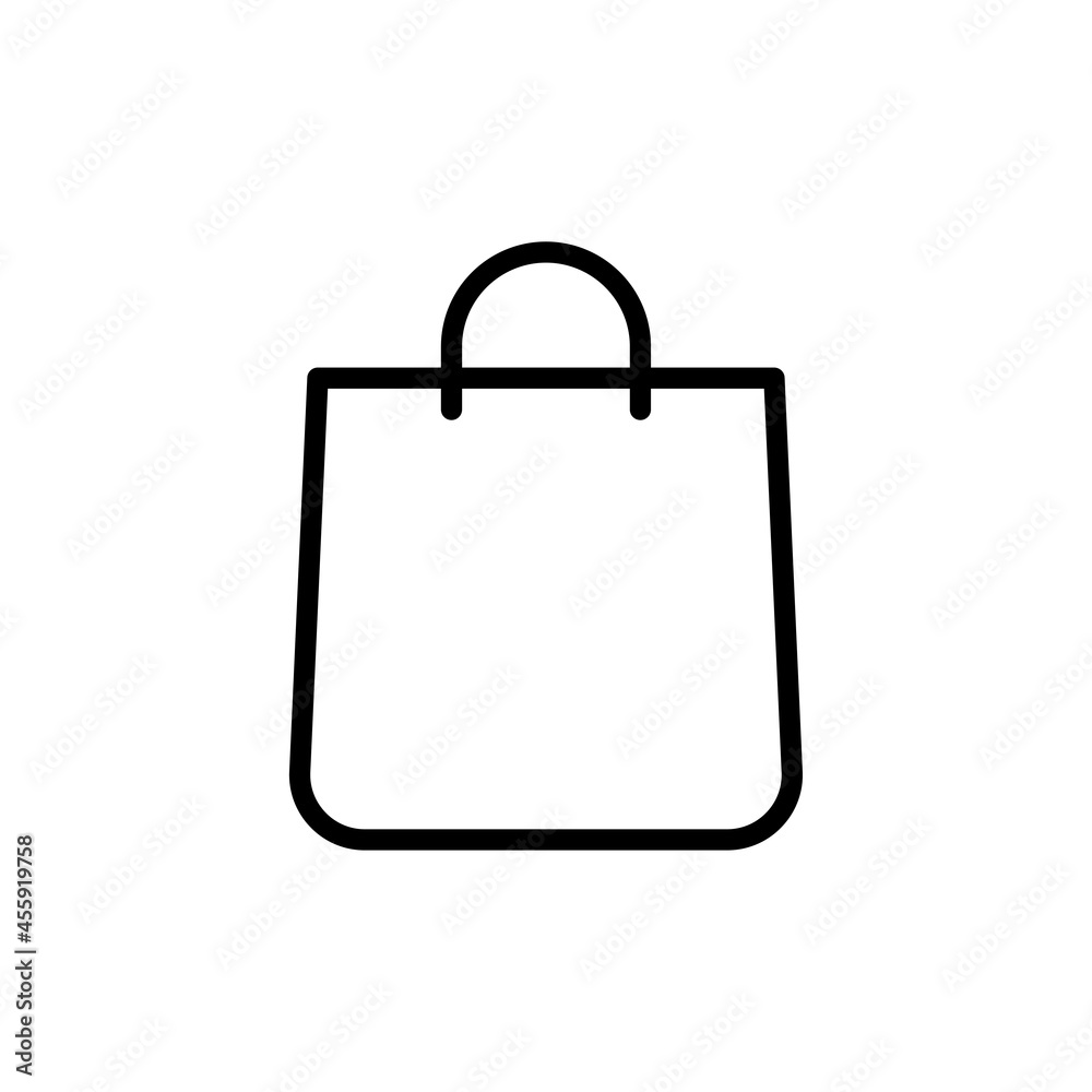 shopping bag icon vector for your design element shopping bag icon vector for your design element