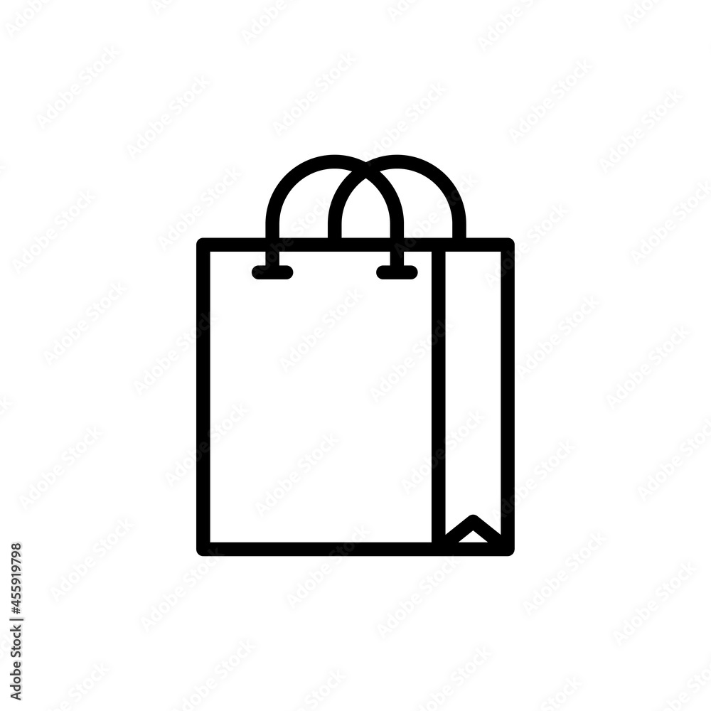 shopping bag icon vector for your design element shopping bag icon vector for your design element