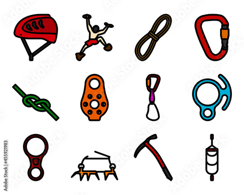 Alpinist Icon Set