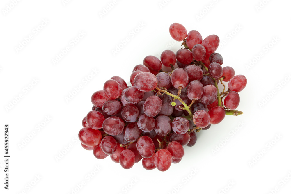 Red ripe grape isolated on white background Red ripe grape isolated on white background