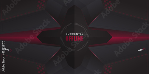 futuristic twitch offline background design