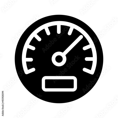 Speedometer icon vector. tachometer illustration sign. measuring device symbol. Display with measurement logo.