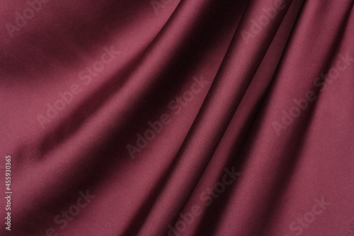 Draped vinous silk fabric background