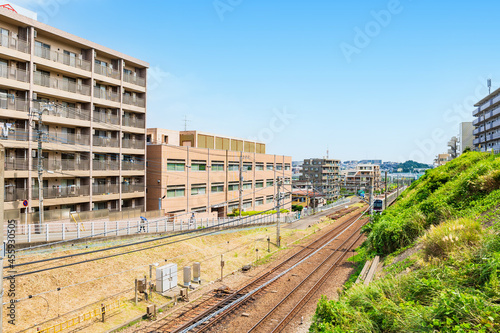 鉄道沿線の住宅地 横浜