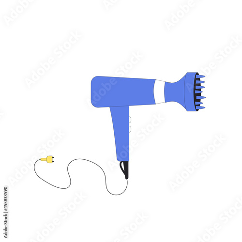 Hairdryer with diffuser nozzle