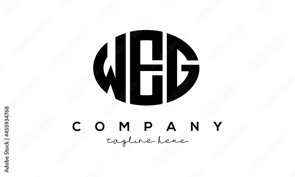 WEG three Letters creative circle logo design