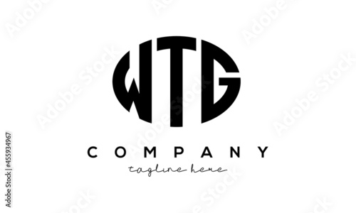WTG three Letters creative circle logo design photo