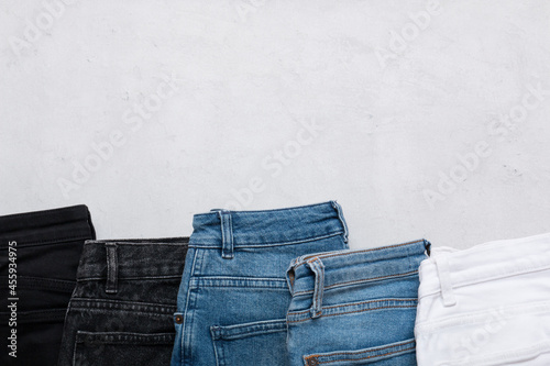 Fotografía Different types of jeans