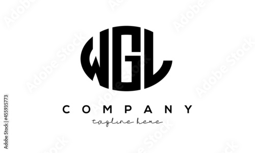 WGL three Letters creative circle logo design