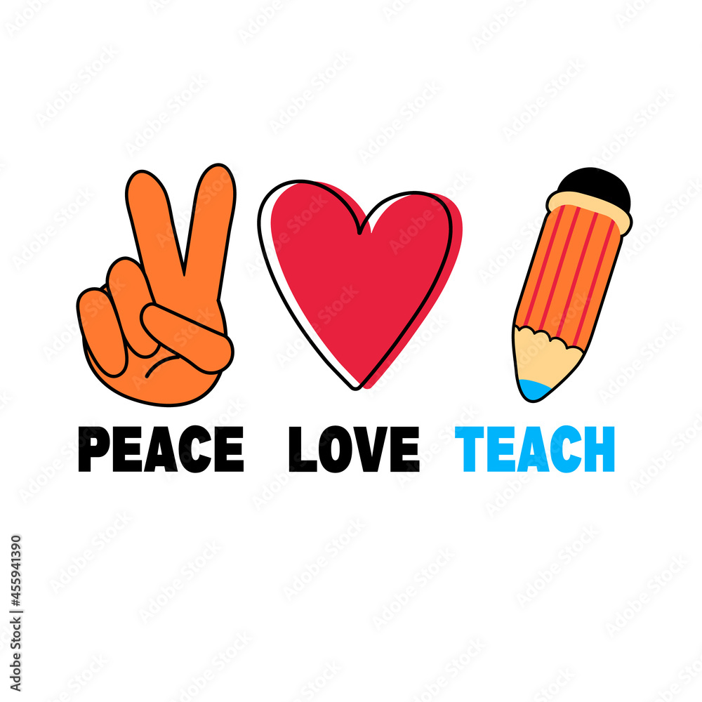 Back to school typography text with love heart Vector Image