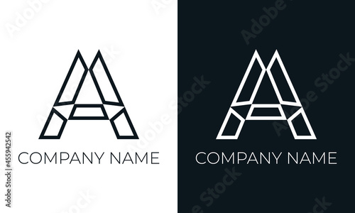 	
Initial letter a logo vector design template. Creative modern trendy a typography and black colors.