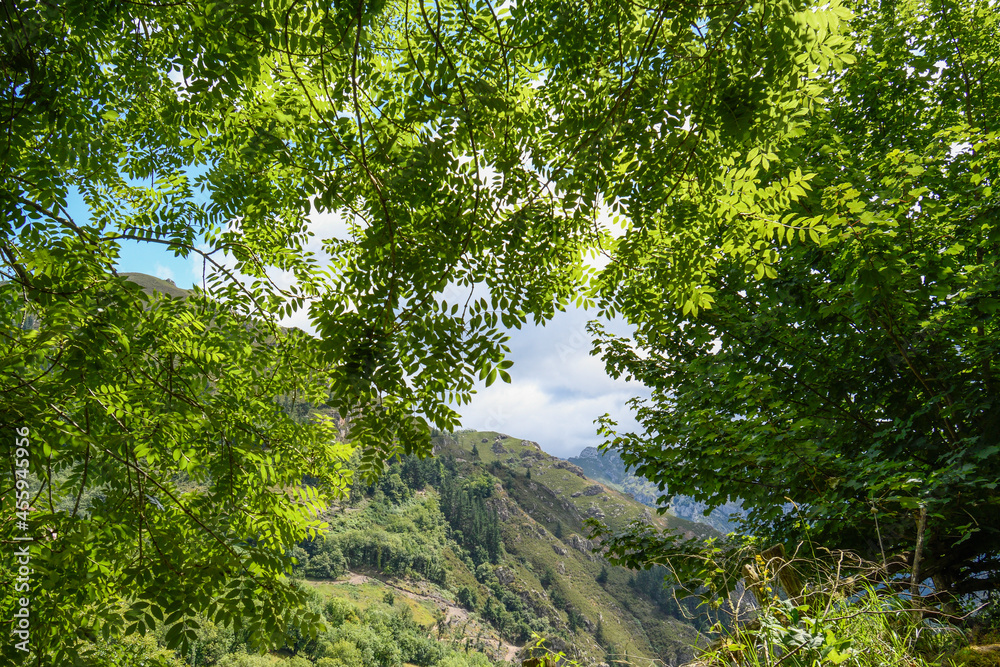 Fototapeta premium Mountainous landscape in Asturias 