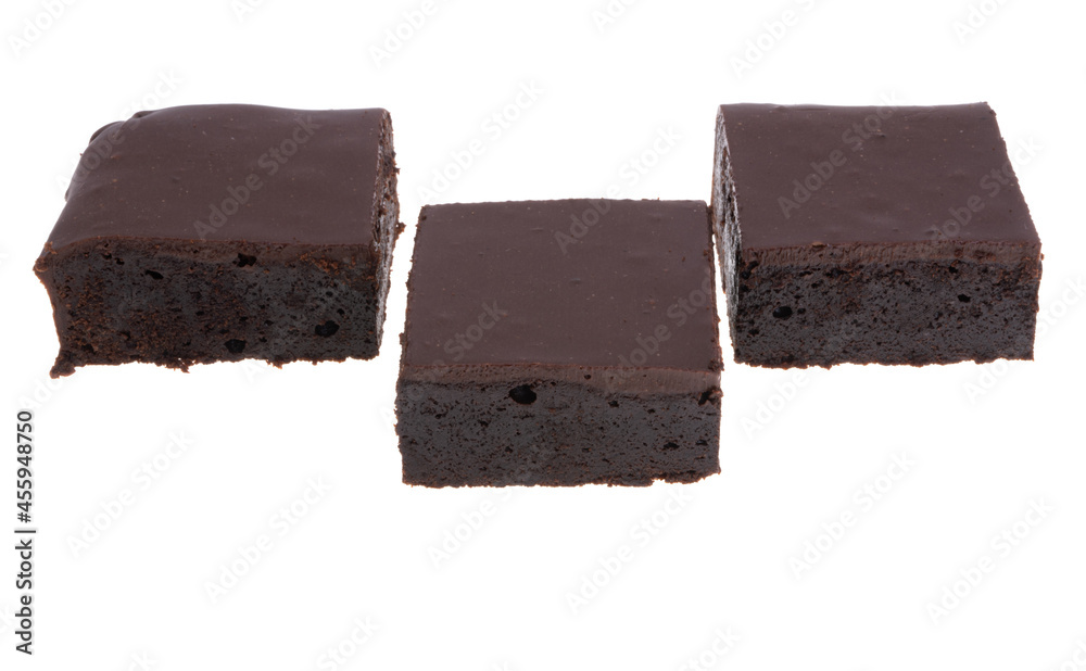 Brownie Chocolate Cake Isolated Brownie Chocolate Cake Isolated