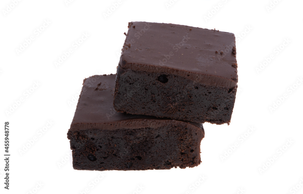 Brownie Chocolate Cake Isolated Brownie Chocolate Cake Isolated