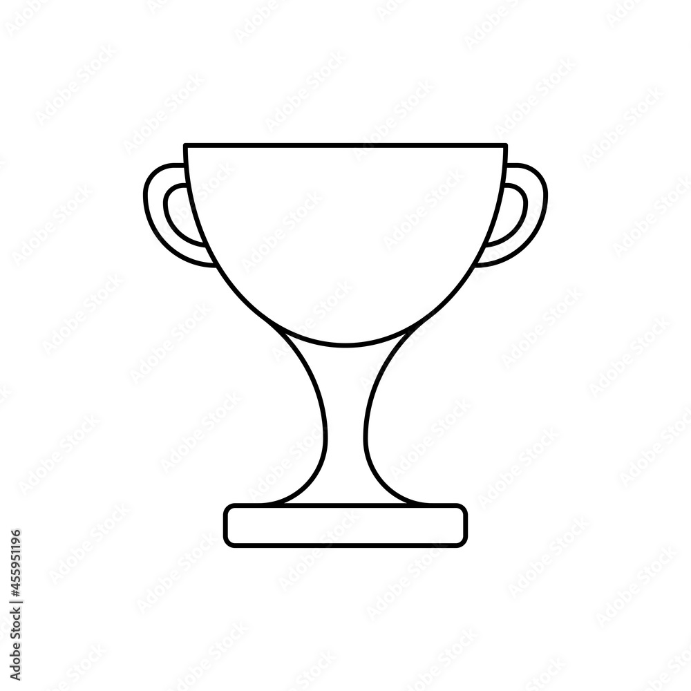 Winner's cup thin line icon. Trophy for sport champion. Modern vector illustration. Winner's cup thin line icon. Trophy for sport champion. Modern vector illustration.