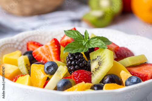 Fruit salad made from summe...