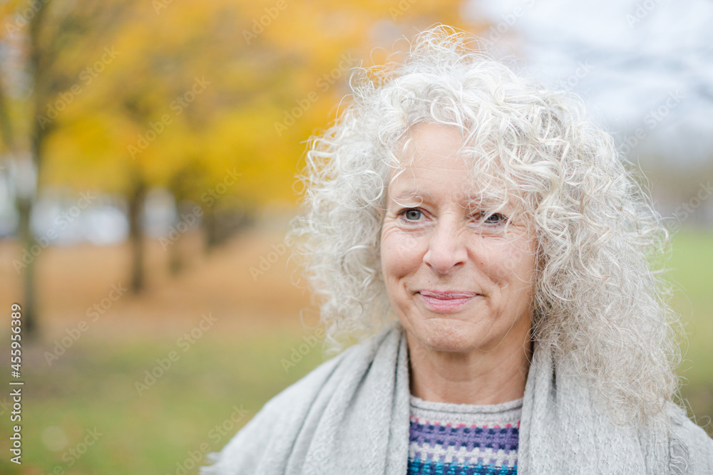 Portrait smiling, affectionate senior woman Portrait smiling, affectionate senior woman