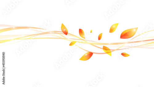 紅葉, 秋, 風, 秋風のベクターイラスト背景素材