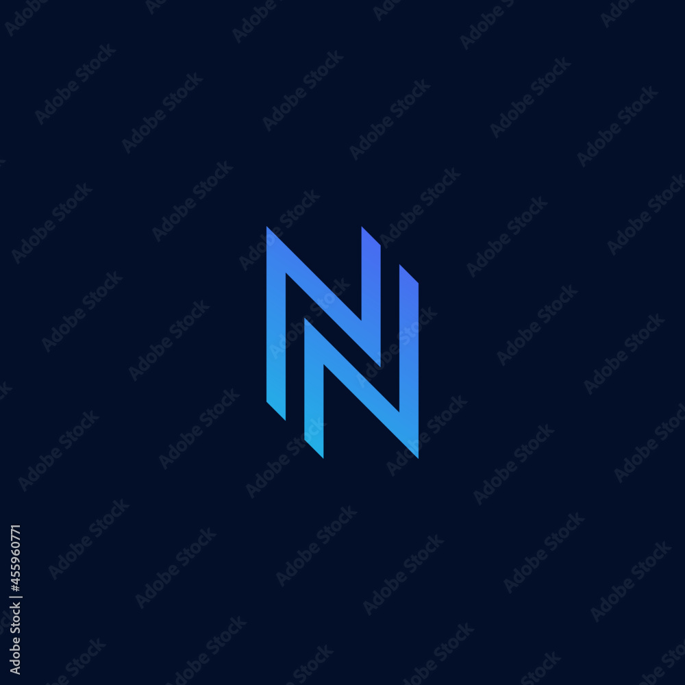 initial letter n nn nnn monogram logo design. minimal vector graphic alphabet symbol template. initial letter n nn nnn monogram logo design. minimal vector graphic alphabet symbol template.