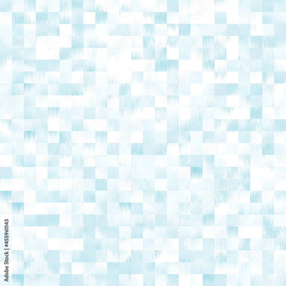 Optical low poly pixel grid dye blur texture background. Seamless washed out geometric ombre effect. 80s style retro square shape pattern. High resolution funky beach wear fashion textile tile. Optical low poly pixel grid dye blur texture background. Seamless washed out geometric ombre effect. 80s style retro square shape pattern. High resolution funky beach wear fashion textile tile.