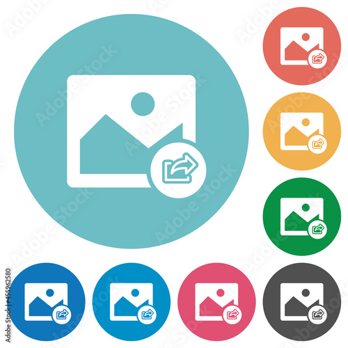 Export image flat round icons