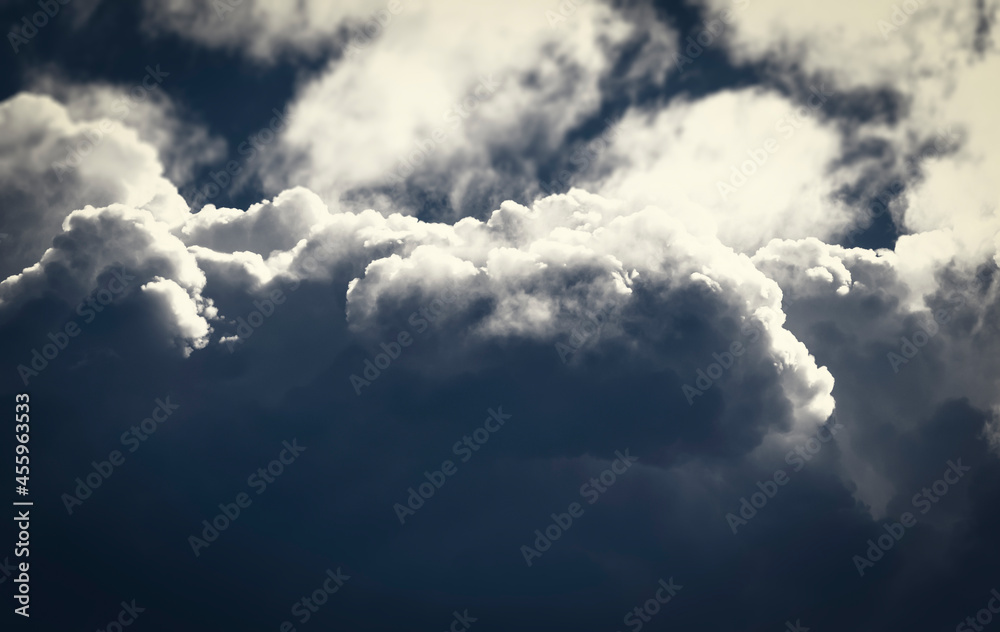 Fluffy white clouds close-up as background. Fluffy white clouds close-up as background.