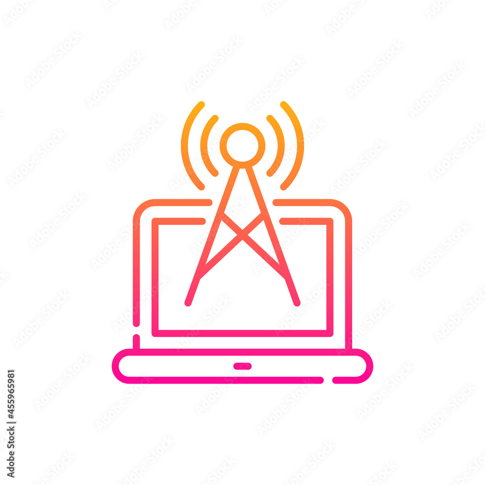 wifi vector gradient icon style illustration. Eps 10 file wifi vector gradient icon style illustration. Eps 10 file