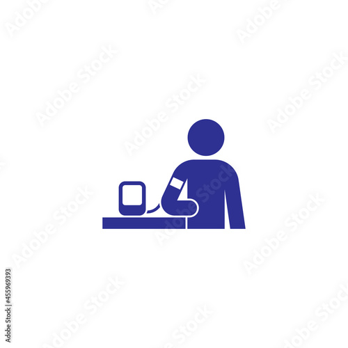 Blood pressure health care icon